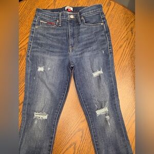 Tommy Hilfiger Skinny High Rise Distressed Women Jeans - Sz 6